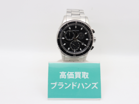 ハミルトン ジャズマスター クロノグラフ H375120 QZ 黒文字盤