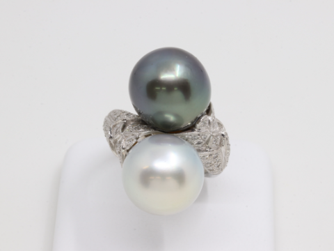 パール K18 D0.54ct リング
