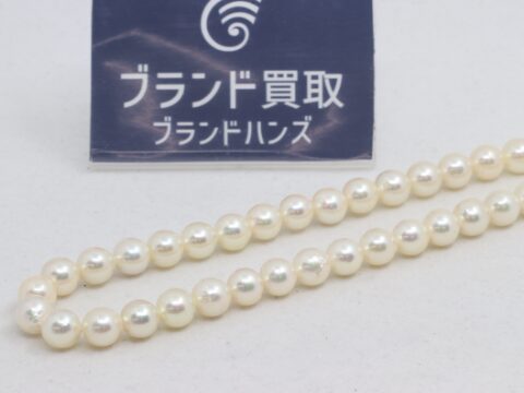 パール シルバー ネックレス 7ｍｍ-7.5ｍｍ