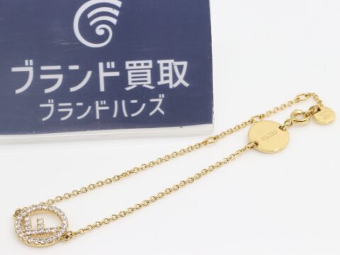 フェンディ エフィズ ラインストーン ブレスレット