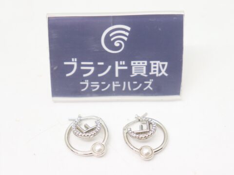 フェンディ エフイズ シルバー パール ラインストーン