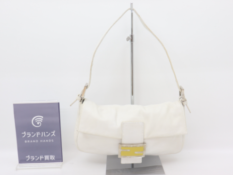 フェンディ レザー マンマバケット ハンドバッグ