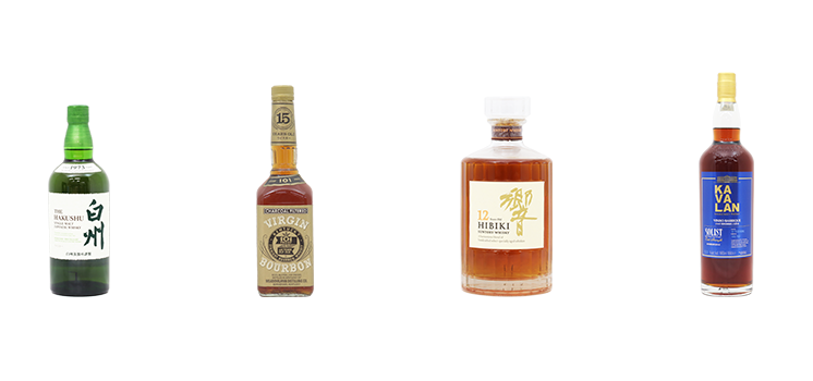 ブランドお酒バーボン-響ウイスキー-白州ウイスキー
