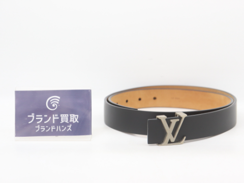 ルイヴィトン LV レザーベルト ブラック 36 90