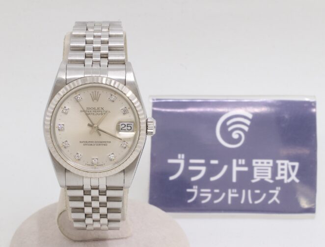 ロレックス デイトジャスト31 68274G N番 SS WG AT シルバー文字盤
