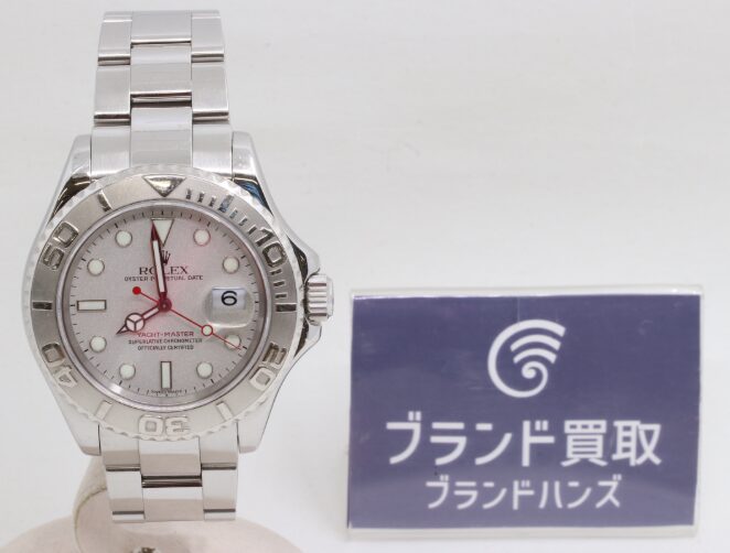 ロレックス ヨットマスター40 16622 P番 PT×SS シルバー文字盤 自動巻き