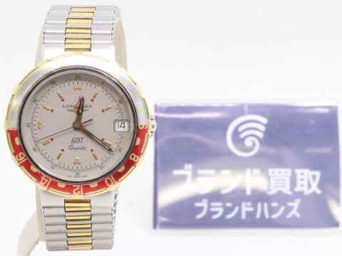 ロンジン コンクエスト GMT グレー文字盤