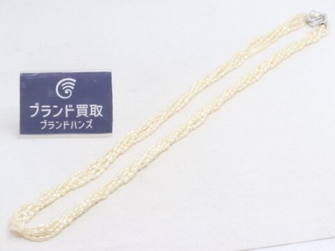 淡水パール K14WG 5連ネックレス