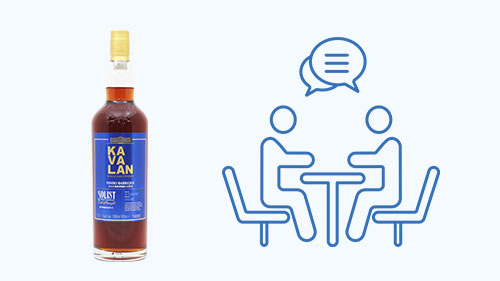 目の前でお酒の査定