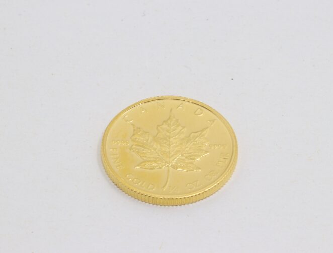 K24(24金) メイプルリーフ金貨 4分の1oz 7.775g