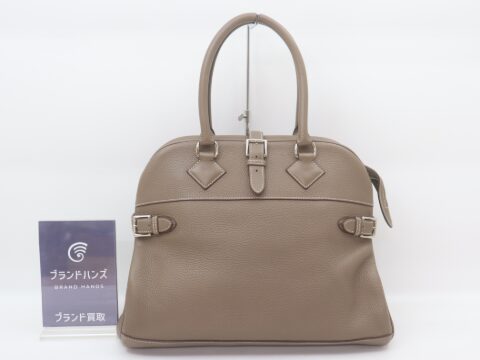 エルメス アトラス35 トリヨンクレマンス エトゥープ シルバー金具 □M刻印