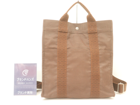 エルメス エールライン アドMM キャンバス ブラウン