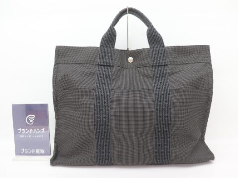 エルメス エールライントートMM キャンバス グレー