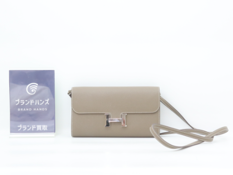 エルメス コンスタンス ロング トゥーゴー エプソン エトゥープ SV金具 U刻印