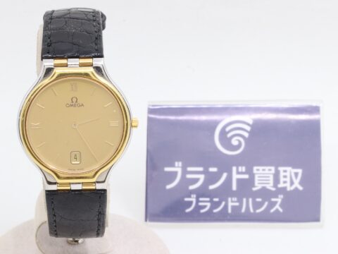 オメガ デヴィル 55000437 SS×YG×革