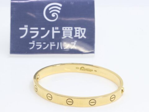 カルティエ 750YG ラブブレス #16 29.76g