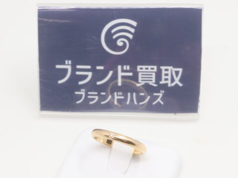 カルティエ K18PG ウェディング 1Pダイヤリング