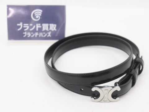 セリーヌ トリオンフ ベルト シルバー金具 サイズ75