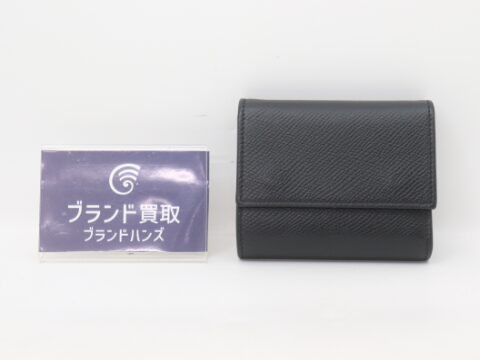 セリーヌ トリフォールド レザー ブラック