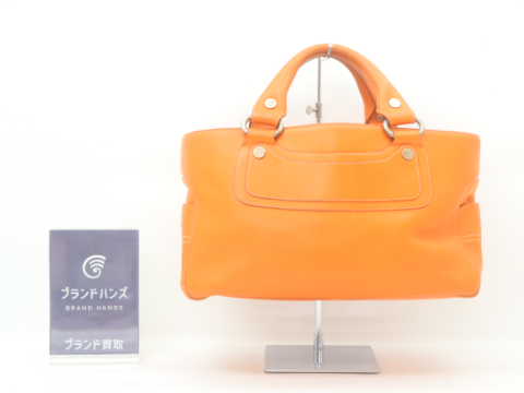 セリーヌ ブギーバッグ レザー オレンジ