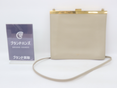 セリーヌ ミニクラスプ ショルダーバッグ ベージュ