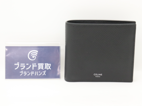 セリーヌ レザー バイフォールドウォレット