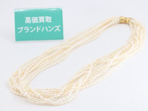 タサキ K18 10連ケシパール ネックレス