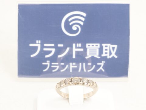 ダイヤモンド K18 一文字 リング