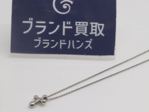 ティファニー Pt950 クロス ダイヤ ネックレス