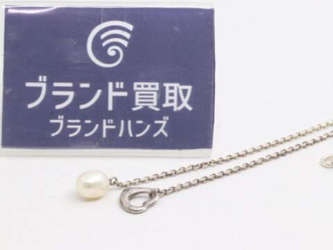 ティファニー オープンハート パールラリアットネックレス