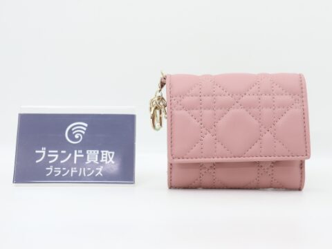 ディオール レディディオール レザー カナージュ ピンク