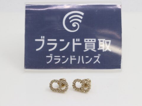 ディオール ロゴ ゴールド ラインストーン