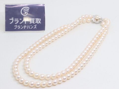 パール K14WG 2連 ネックレス