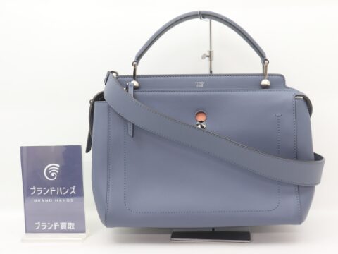 フェンディ ドットコム ネイビー レザー 8BN293