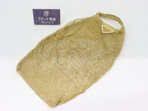 プラダ トライアングルロゴ メッシュ ハンドバッグ