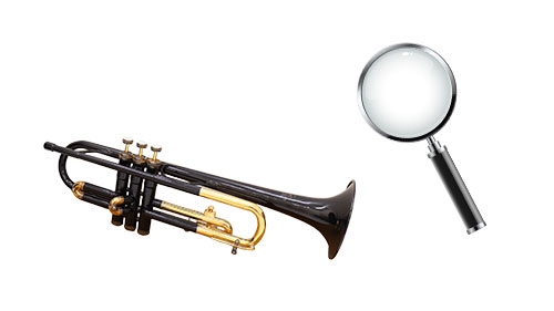 楽器のトランペットの鑑定