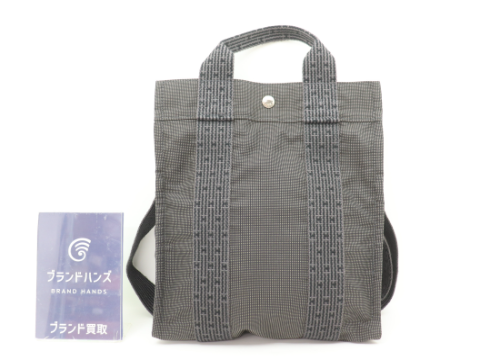 エルメス エールラインアドPM キャンバス グレー