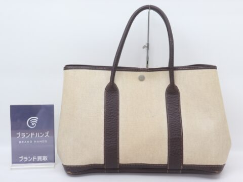 エルメス ガーデンパーティ トワルアッシュ □F刻印