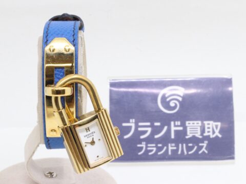 エルメス ケリーウォッチ 〇Z刻印 GP×レザー