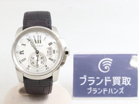 カルティエ カリブルドゥ カルティエLM W7100037 SS AT ホワイト文字盤