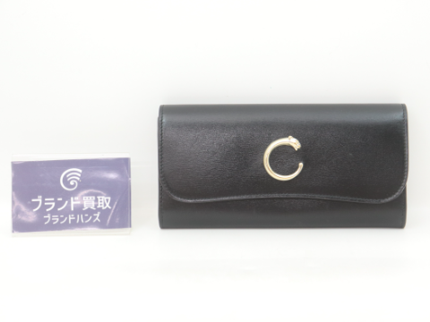 カルティエ パンテール レザー ブラック
