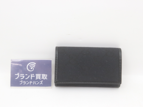 グッチ GGキャンバス レザー ブラック