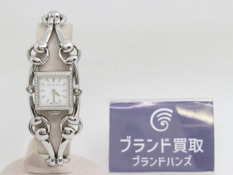 グッチ シニョーリア ダイヤベゼル クオーツウォッチ