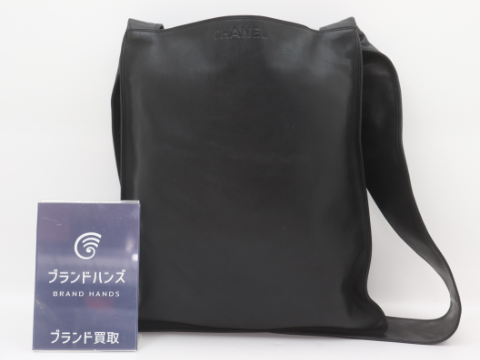 シャネル ラムスキン ロゴ トートバッグ
