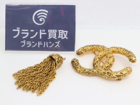 シャネル 溶岩ブローチ 93A ゴールド GP
