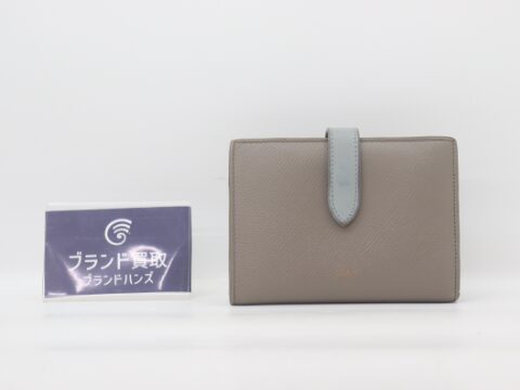 セリーヌ コンパクトウォレット レザー グレージュ