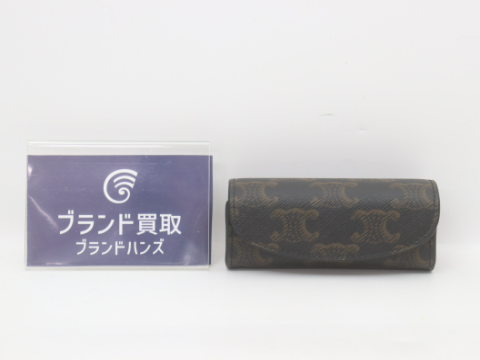 セリーヌ リングケース トリオンフ ブラウン PVC