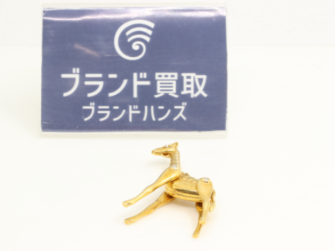 タサキ K18 D0.07 キリン ネックレストップ