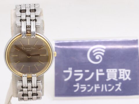 ディオール バギラ SS クオーツ ブラウン文字盤
