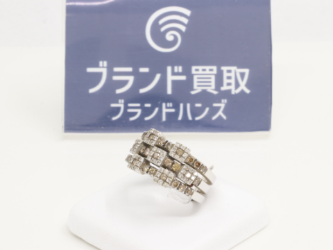 ポンテヴェキオ 750 ブラウンダイヤ リング